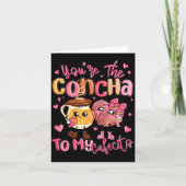You Are The Concha To My Cafecito Funny Mexican Va Karte (Vorderseite)