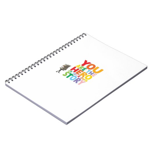 YOU ARE THE HERO NOTIZBLOCK (Linke Seite)