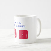 You Are The Key To My happines Valentine Typograpy Kaffeetasse (VorderseiteRechts)