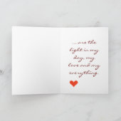 You are the light feiertagskarte (Innenseite)