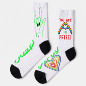 You are the Prize! Graphic Socks Socken (Linkes Detail)