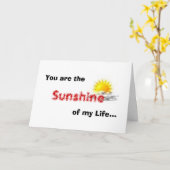 You are the Sunshine of my Life... Karte (Gelbe Blume)