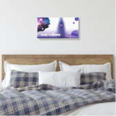 "You Are The Universe" – Stretched Canvas Wall Art Leinwanddruck (Insitu (Schlafzimmer))