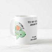 You Are Turtley Awesome Flower Succulent Turtle Kaffeetasse (Vorderseite Links)