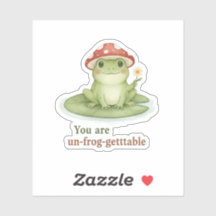 You Are Un-frog-gettable Cottagecore Frog Mushroom