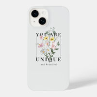 You are Unique Floral Slogan