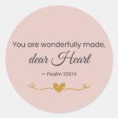 You Are Wonderfully Made Christian Sticker  (Vorderseite)