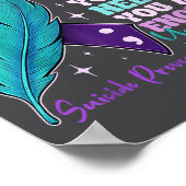 You Are Worthy Suicide Prevention Awareness Motiva Poster (Ecke)