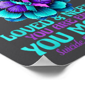 You Are Worthy You Are Loved You Are Needed  Poster (Ecke)