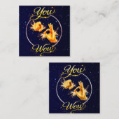 YOU ARE WOW : Make Him or Her feel special Quadratische Visitenkarte (Vorne/Hinten)
