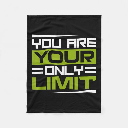 You Are Your Only Limit, Insration And Motivation Fleecedecke (Vorderseite)