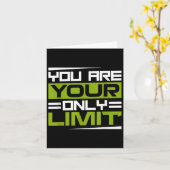 You Are Your Only Limit, Insration And Motivation  Karte (Gelbe Blume)