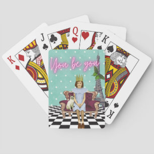 You Be You Empowering Girl Pop Art Spielkarten