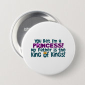 You Bet I'm a Princess Button (Vorne & Hinten)