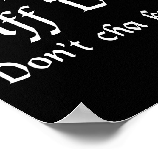 You Betcha Uff Da Don't Cha Know  Poster (Ecke)