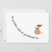 "You Butternut Cry" Personalisierte Weihnachtskart Feiertagskarte (Vorderseite)