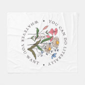 You Can Do Anything You Want, Wildflowers Fleecedecke (Vorderseite (Horizontal))