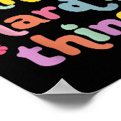 You Can Do Hard Things Teacher Back To School Moti Poster (Ecke)