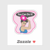 You Can Do It Pickleball (L) Aufkleber (Blatt)