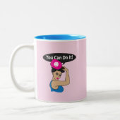 You Can Do It Pickleball (L) Zweifarbige Tasse (Links)