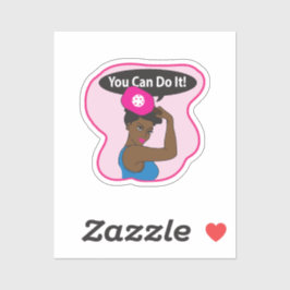 You Can Do It. Rosie Pickleball (B) Aufkleber