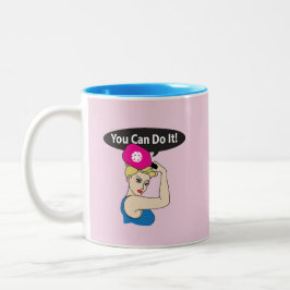 You Can Do It. Rosie Pickleball (W) Zweifarbige Tasse