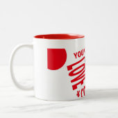 YOU CAN LOVECOMMONS　マグType2 Zweifarbige Tasse (Links)