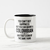 You Can Marry A Colombian Funny Zweifarbige Tasse (Links)