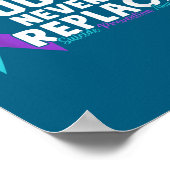 You Can Never Be Replaced Suicide Prevention Aware Poster (Ecke)