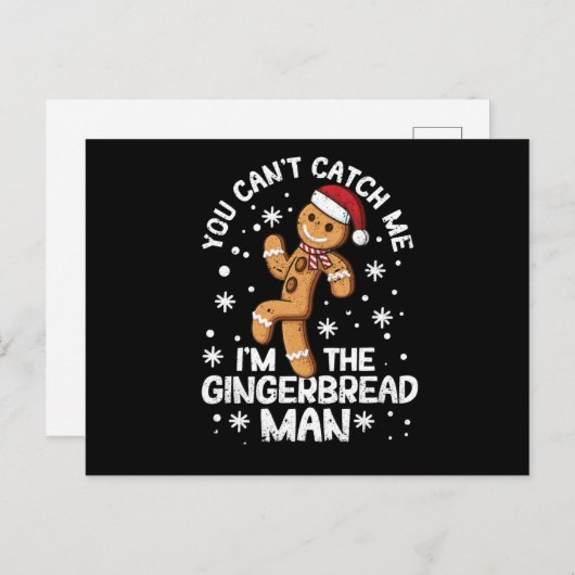 You can not catch me postkarte (Vorne/Hinten)