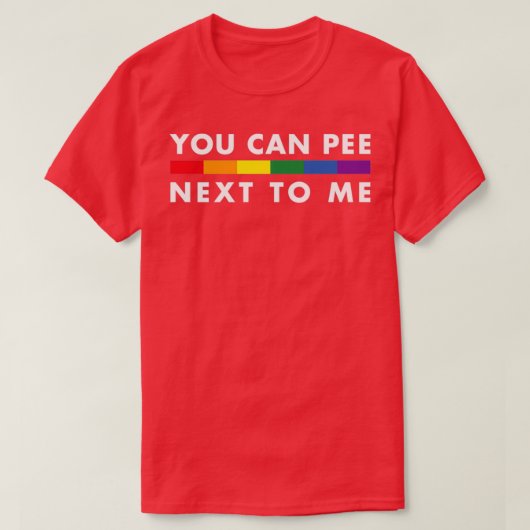 You Can Pee Next To Me Triblend T-Shirt (Design vorne)