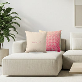 You Can Rely on Me Minimal Pattern & Quote Design Kissen