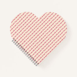 You Can Rely on Me Minimal Pattern & Quote Design Notizblock