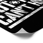 You Can Run But You Can't Hide Bounty Hunter Poster (Ecke)