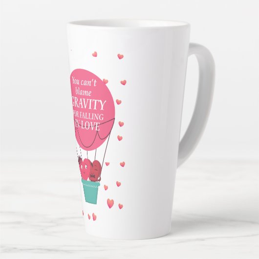 You Can’t Blame Gravity for Falling in Love Quote Milchtasse (Rechte Ecke)