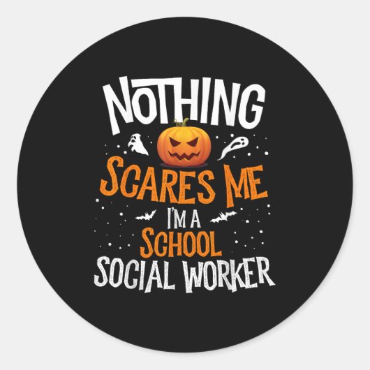 You Cannot E Me I'm A Middle School Social Worker Runder Aufkleber (Vorderseite)