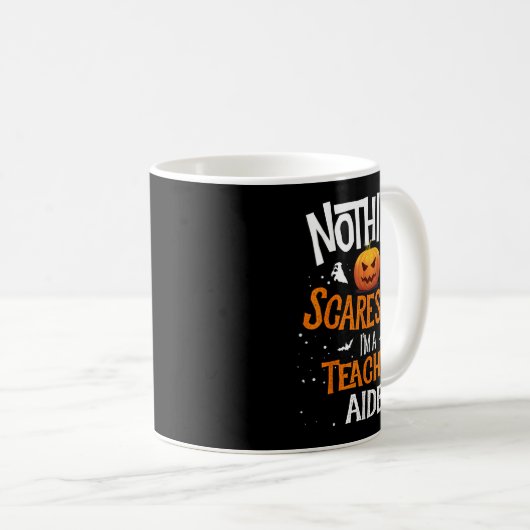 You Cannot E Me I'm A Teacher Aide Halloween Men W Kaffeetasse (VorderseiteRechts)
