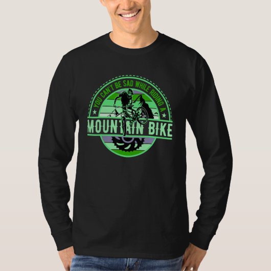 You cant be sad DownHill Mountain Bike Design for  T-Shirt (Vorderseite)