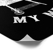 You Can't Beat My Meat Bbq Grilling Chef Funny Gri Poster (Ecke)