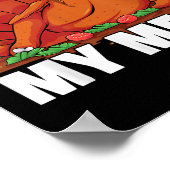You Can't Beat My Meat Naughty Thanksgiving Turkey Poster (Ecke)