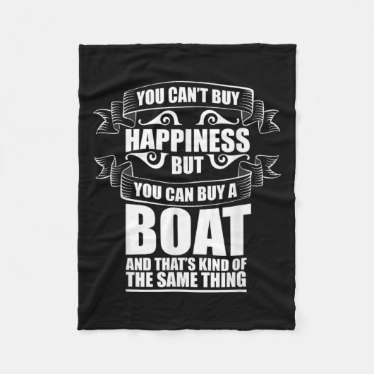You Can't Buy Hapness Gift For Boat Owner & Bo Fleecedecke (Vorderseite)