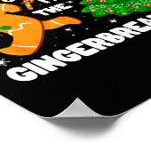 You Can't Catch Me I'm The Gingerbread Man Funny C Poster (Ecke)
