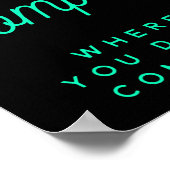 You Can't Compete Where You Don't Compare, Winners Poster (Ecke)