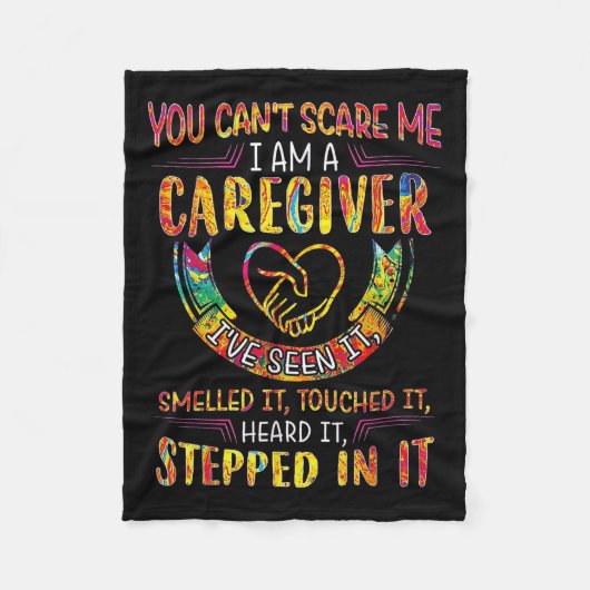 You Can't E Me I Am A Caregiver Fleecedecke (Vorderseite)