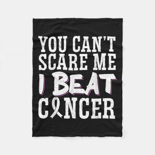 You Can't E Me I Beat Cancer  Fleecedecke (Vorderseite)