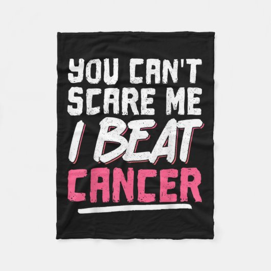You Can't E Me I Beat Cancer  Fleecedecke (Vorderseite)