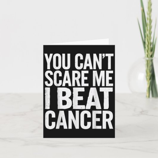 You Can't E Me I Beat Cancer  Karte (Vorderseite)