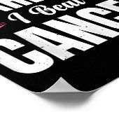 You Can't E Me I Beat Cancer Poster (Ecke)