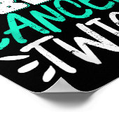 You Can't E Me I Beat Cancer Twice Poster (Ecke)