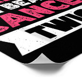 You Can't E Me I Beat Cancer Twice  Poster (Ecke)